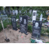 Памятник из гранита классический вертикальный на одного человека (Габбро-Диабаз)