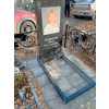 Памятник из гранита классический вертикальный на одного человека (Габбро-Диабаз)