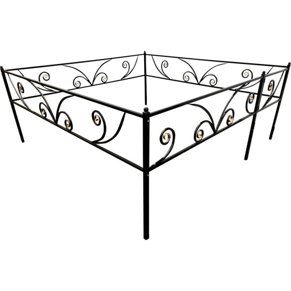 Металлическая ограда на могилу №30