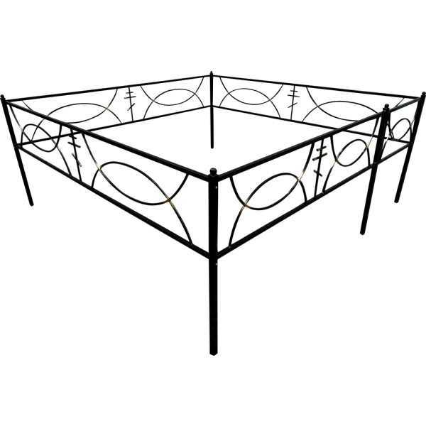 Металлическая ограда на могилу №33