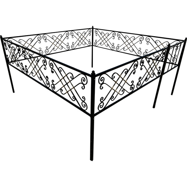 Металлическая ограда на могилу №35